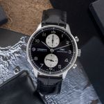 IWC Portuguese Chronograph IW371404 (Onbekend (willekeurig serienummer)) - Zwart wijzerplaat 41mm Staal (1/8)