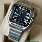 Cartier Santos WSSA0096 (2026) - Black dial Steel case (3/7)