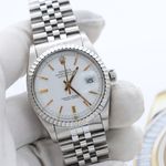 Rolex Datejust 36 16030 (Unknown (random serial)) - White dial 36 mm Steel case (4/8)