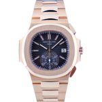 Patek Philippe Nautilus 5980/1R-001 (2023) - Zwart wijzerplaat 41mm Roségoud (1/1)