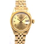 Rolex Lady-Datejust 6917 (1973) - Champagne dial 26 mm Yellow Gold case (1/6)