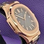 Patek Philippe Nautilus 5711R-001 (2008) - Grijs wijzerplaat 40mm Roségoud (4/5)