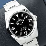 Rolex Explorer 214270 (2020) - Black dial 39 mm Steel case (2/8)