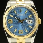 Rolex Datejust 36 116233 (2012) - Champagne dial 36 mm Gold/Steel case (1/7)