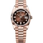 Rolex Day-Date 36 128235 (2025) - Bruin wijzerplaat 36mm Roségoud (1/1)