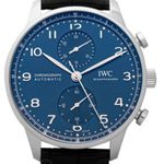 IWC Portuguese Chronograph IW371606 (2024) - Blue dial 41 mm Steel case (1/1)