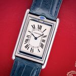 Cartier Tank 2390 (1999) - Zilver wijzerplaat 25mm Staal (1/8)