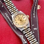 Rolex Lady-Datejust 69173G (1995) - Gold dial 26 mm Gold/Steel case (3/8)