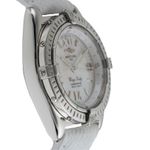 Breitling Wings Lady A67350 (2001) - White dial 31 mm Steel case (7/8)