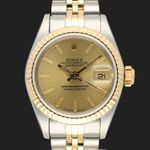 Rolex Lady-Datejust 69173 (1988) - Champagne dial 26 mm Gold/Steel case (3/7)