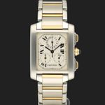 Cartier Tank Française 2303 (Unknown (random serial)) - White dial 28 mm Steel case (2/7)