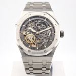 Audemars Piguet Royal Oak Double Balance Wheel Openworked 15407ST.OO.1220ST.01 (2022) - Transparent dial 41 mm Steel case (1/8)