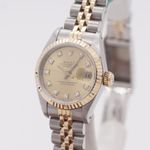 Rolex Lady-Datejust 69173 (1988) - Champagne dial 26 mm Gold/Steel case (4/8)