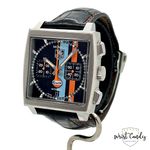 TAG Heuer Monaco CW211A.FC6228 (2007) - White dial 38 mm Steel case (2/8)