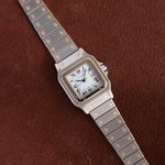 Cartier Santos 1172961 (Unknown (random serial)) - White dial 29 mm Gold/Steel case (6/8)
