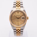 Rolex Datejust 36 16233 (1995) - Goud wijzerplaat 36mm Goud/Staal (1/8)