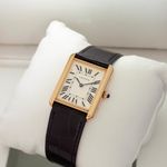 Cartier Tank Solo W5200004 (2018) - Silver dial 35 mm Yellow Gold case (6/8)