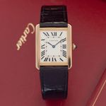 Cartier Tank Solo W5200004 (2018) - Silver dial 35 mm Yellow Gold case (5/8)