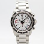 Tudor Grantour Chrono 20530N (2012) - White dial 42 mm Steel case (1/8)