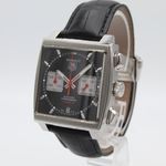 TAG Heuer Monaco Calibre 12 CAW2114.FC6177 (2012) - Zwart wijzerplaat 39mm Staal (2/8)