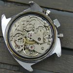 Yema Vintage 70's vintage watch mens Yema chronograph valjoux 7733 BIG EYE RARE - (8/8)