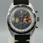 Yema Vintage 70's vintage watch mens Yema chronograph valjoux 7733 BIG EYE RARE (1970) - Onbekend wijzerplaat 38mm Staal (2/8)