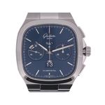 Glashütte Original Senator Chronograph Panorama Date 1-37-02-08-02-70 (2024) - Blauw wijzerplaat 40mm Staal (1/7)