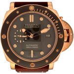 Panerai Luminor Submersible PAM00968 (2021) - Brown dial 47 mm Bronze case (1/8)