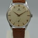 Omega Vintage honeycomb ref. 2800 -1 manual wind cal. 266 vintage 50s (1950) - Zwart wijzerplaat 35mm Staal (2/8)