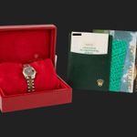 Rolex Lady-Datejust 69173 (1991) - Black dial 26 mm Gold/Steel case (8/8)