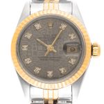 Rolex Lady-Datejust 69173 (1984) - Grey dial 26 mm Gold/Steel case (1/8)