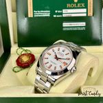 Rolex Milgauss 116400 (2009) - White dial 40 mm Steel case (7/8)