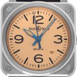 Bell & Ross BR 03 BR03A-GB-ST/SCA (2024) - Beige dial 42 mm Steel case (1/7)