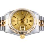 Rolex Datejust 31 68273 (1988) - Champagne dial 31 mm Gold/Steel case (6/8)