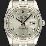 Rolex Datejust 36 116234 (2012) - Zilver wijzerplaat 36mm Staal (2/8)