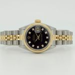 Rolex Lady-Datejust 69173 (1987) - Black dial 26 mm Gold/Steel case (3/8)