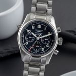 Longines Spirit L3.820.4.53.6 (Unknown (random serial)) - Black dial 42 mm Steel case (3/8)