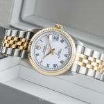 Tudor Prince Oysterdate 74033 (1995) - White dial 34 mm Gold/Steel case (3/8)