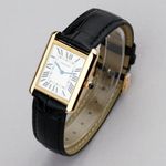 Cartier Tank Solo W1018755 (2018) - Wit wijzerplaat 31mm Geelgoud (4/8)