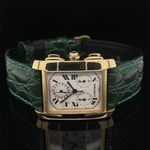 Cartier Tank Française 1830 (2000) - Silver dial 28 mm Yellow Gold case (7/8)