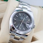 Rolex Datejust 41 126300 (Onbekend (willekeurig serienummer)) - Grijs wijzerplaat 41mm Staal (1/8)
