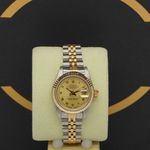 Rolex Lady-Datejust 69173 (1987) - Gold dial 26 mm Gold/Steel case (1/7)