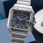 Cartier Santos WSSA0013 (Onbekend (willekeurig serienummer)) - Blauw wijzerplaat 40mm Staal (3/8)