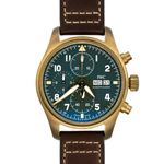 IWC Pilot Spitfire Chronograph IW387902 (2020) - Groen wijzerplaat 41mm Brons (1/8)