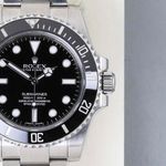 Rolex Submariner No Date 114060 (2014) - Black dial 40 mm Steel case (5/8)