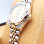 Rolex Lady-Datejust 69173 (1995) - Champagne dial 26 mm Gold/Steel case (7/8)