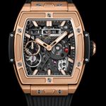 Hublot Spirit of Big Bang Meca-10 614.OX.1180.RX (2022) - Transparent dial 45 mm Rose Gold case (1/7)