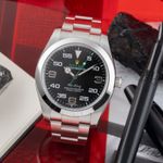 Rolex Air-King 116900 (Onbekend (willekeurig serienummer)) - Zwart wijzerplaat 40mm Staal (1/8)