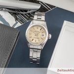 Rolex Oyster Perpetual Lady Date 6919 (1973) - Silver dial 26 mm Steel case (1/8)