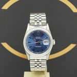 Rolex Datejust 36 16220 (1991) - Blauw wijzerplaat 36mm Staal (1/7)